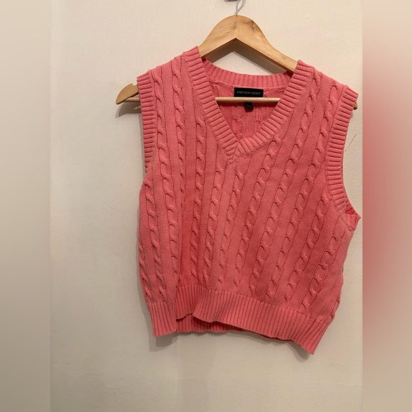 Streetwear Society Sweaters - Streetwear Society Coral V-Neck Sweater Vest